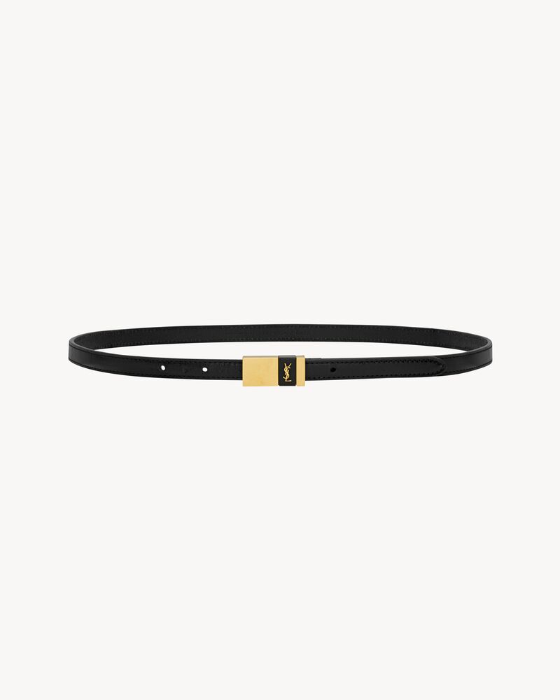 thin anchor belt in leather - Image 1